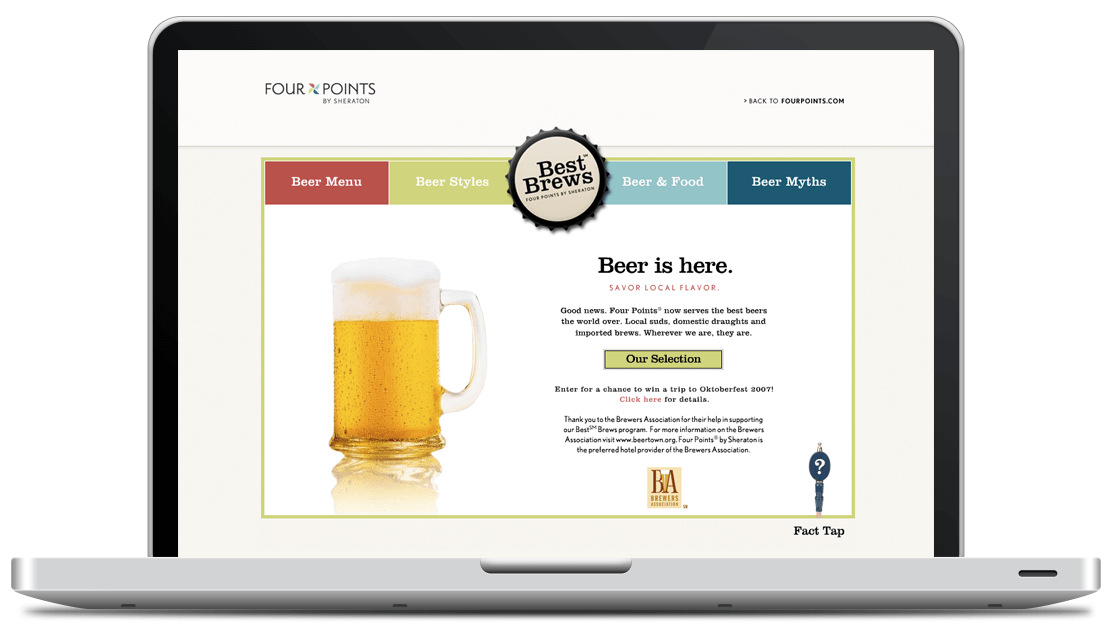 Beer curriculum and content for Four Points by Sheraton