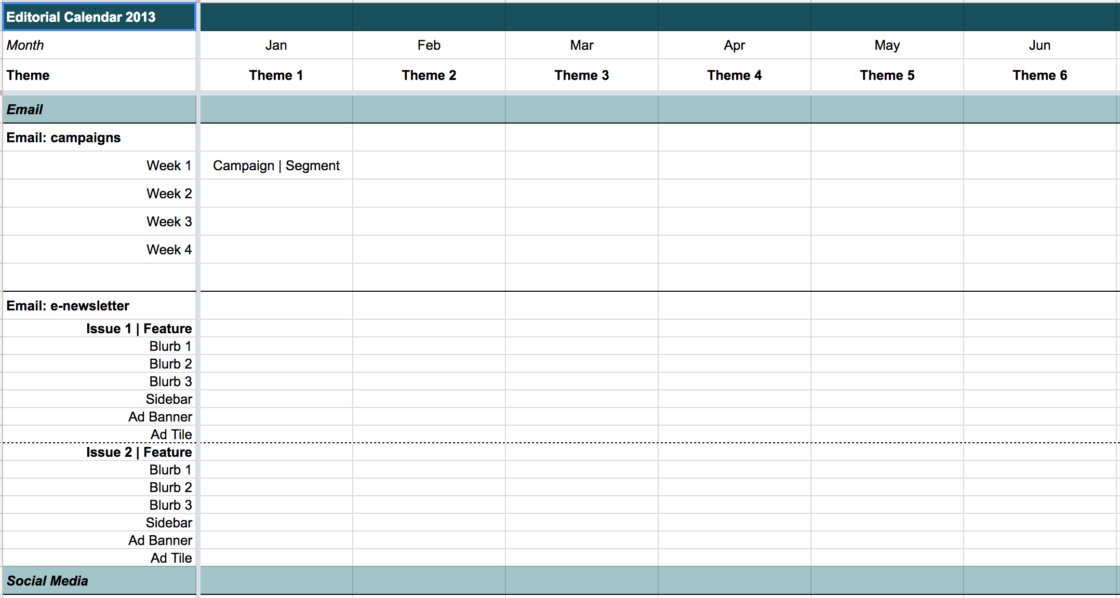 Exploring Nonprofit Editorial Calendars Jess Sand